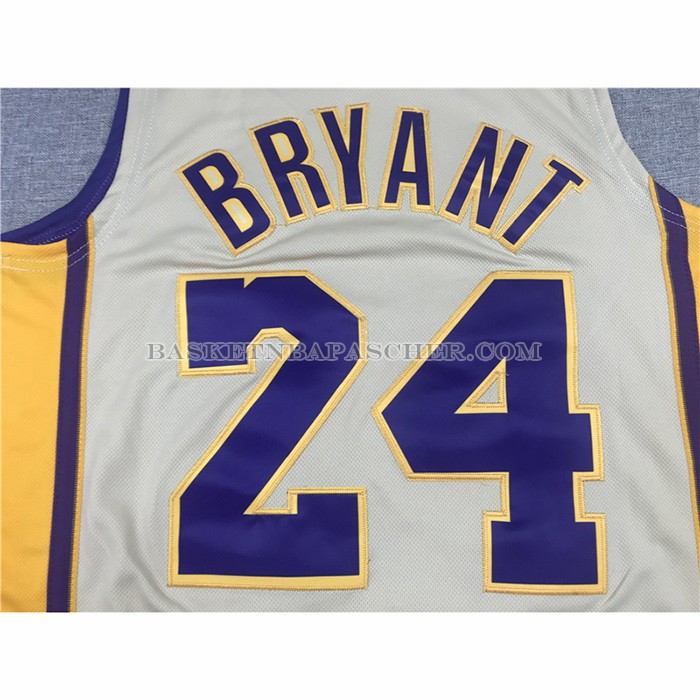 Maillot Los Angeles Lakers Kobe Bryant NO 24 Hardwood Classics 2008-2009 Blanc